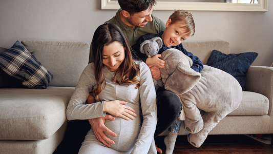 Happy family expecting a baby