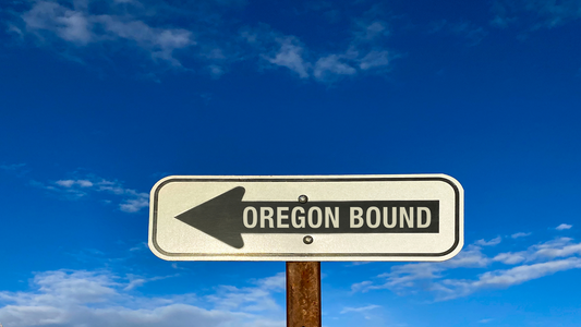 Oregon bound sign