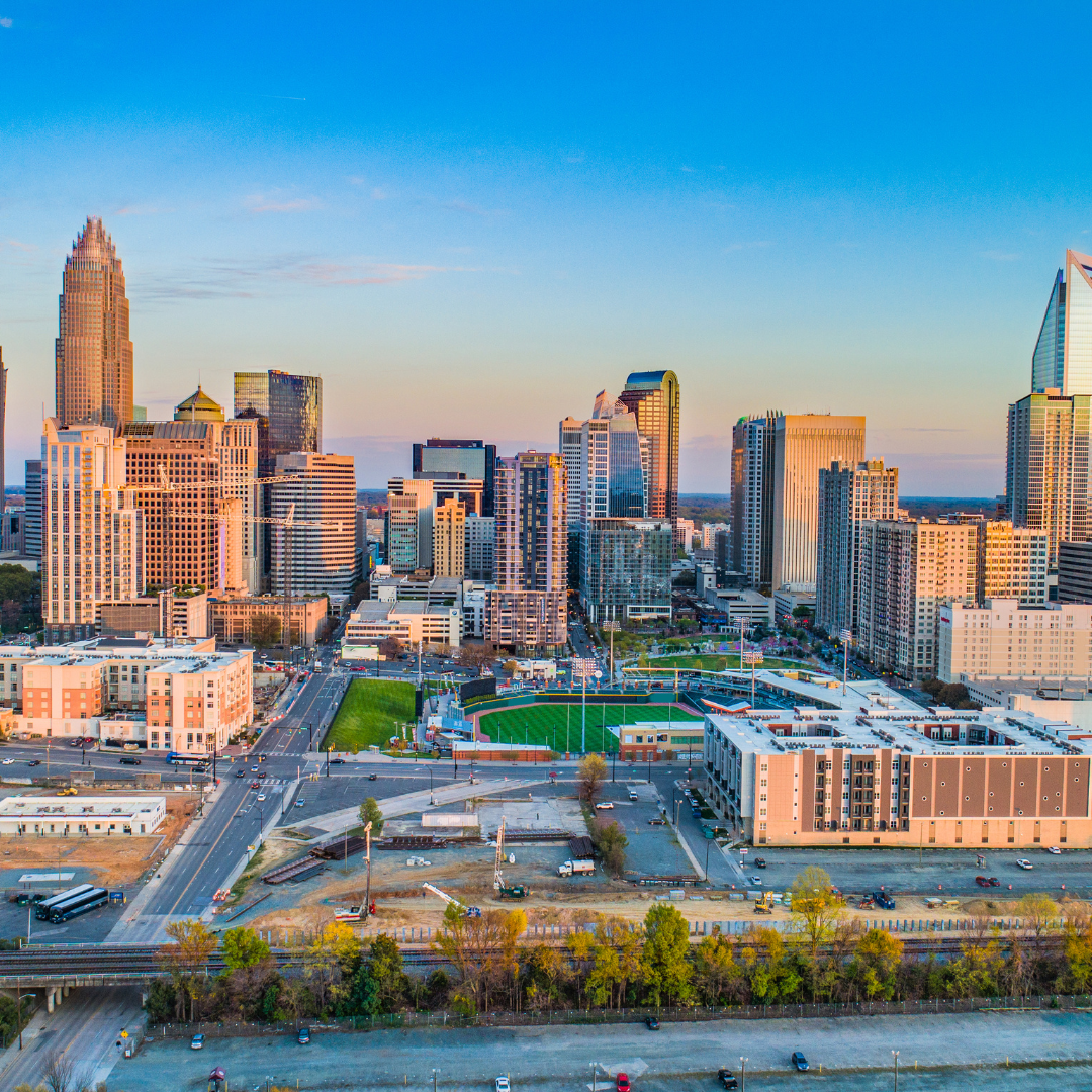 alt="the aerial overview in Charlotte, NC"